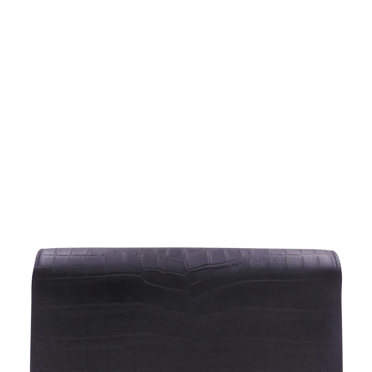 Monogram Kate Clutch Crocodile Embossed Black