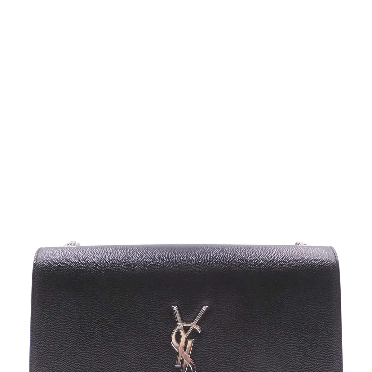 Monogram Medium Kate Black with Silver Hardware Black