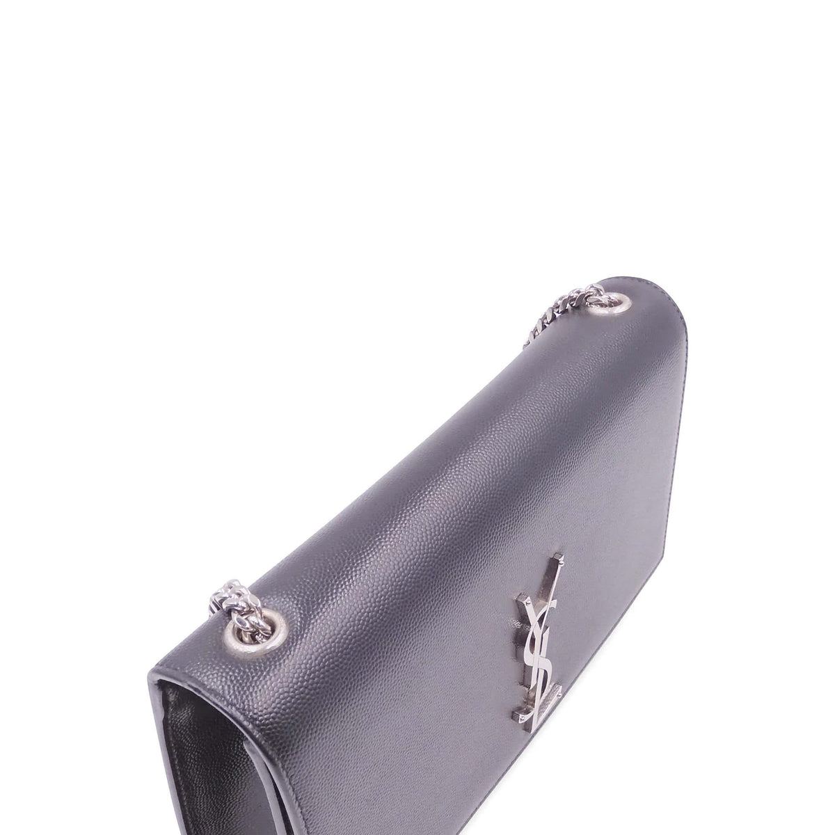 Monogram Medium Kate Black with Silver Hardware Black
