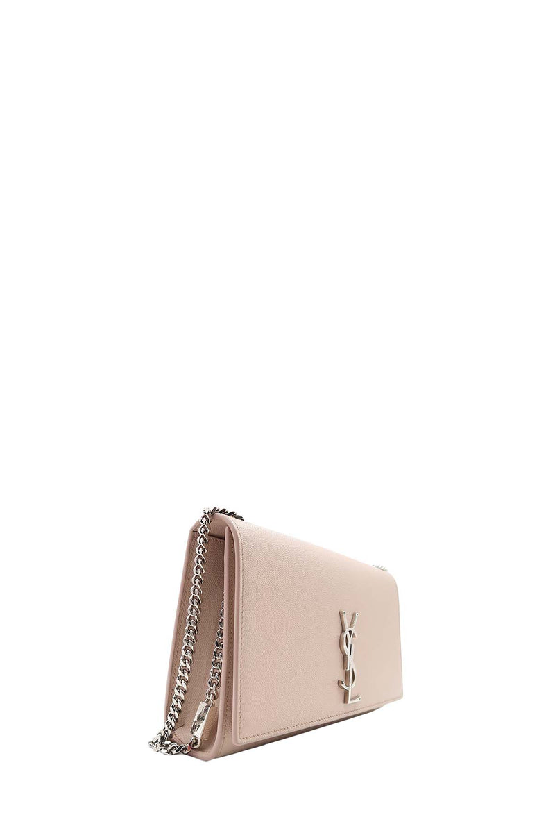 Monogram Medium Kate with Silver Hardware Pale Blush