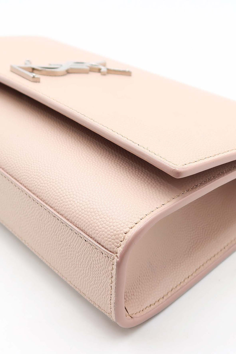 Monogram Medium Kate with Silver Hardware Pale Blush