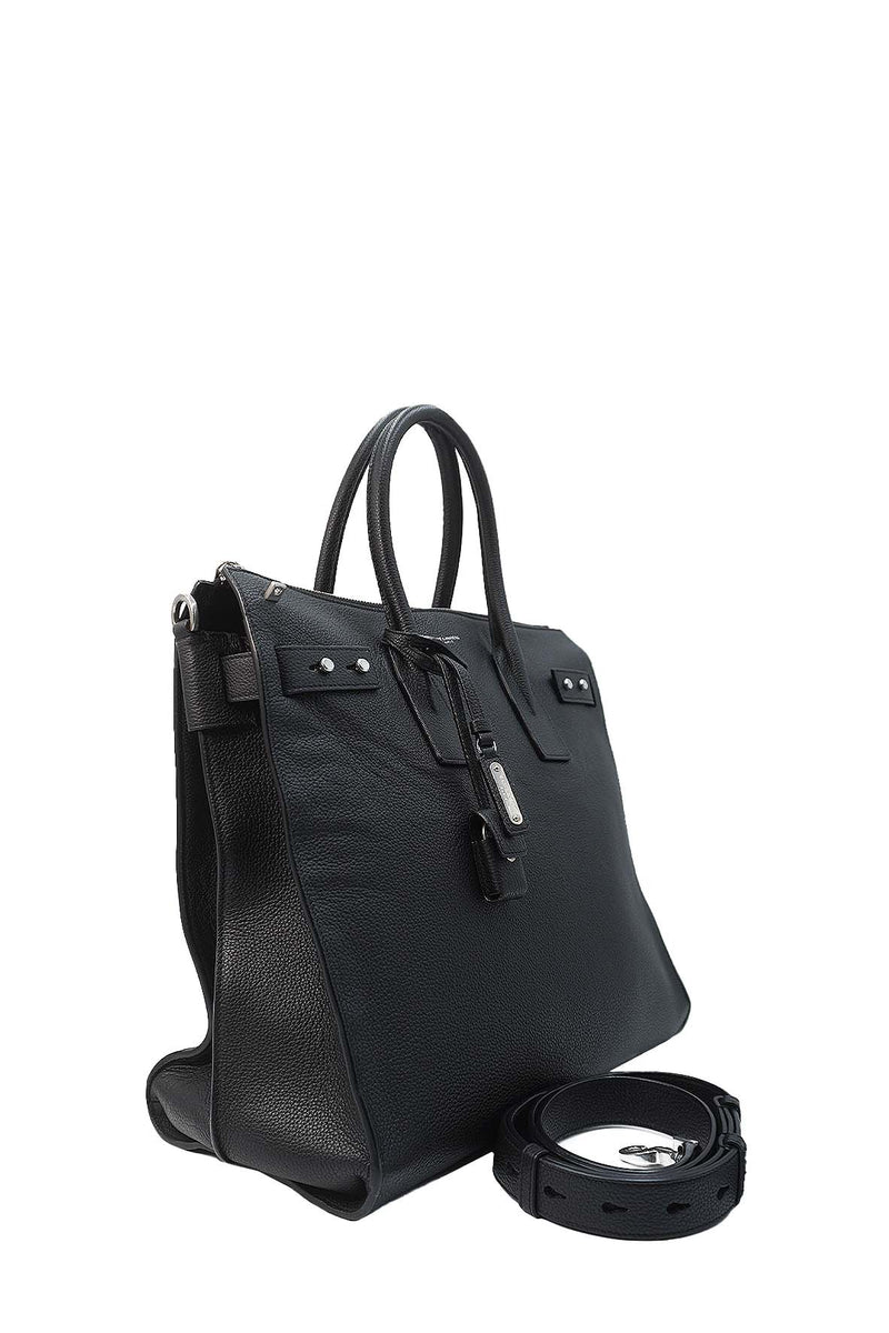 Sac De Jour North/South in Grained Leather Black