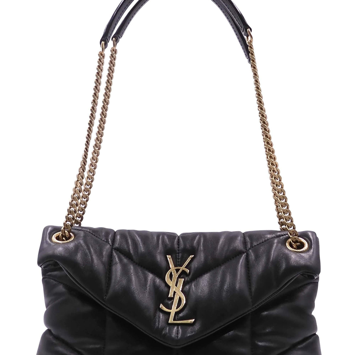 Small Loulou Puffer Bag Black