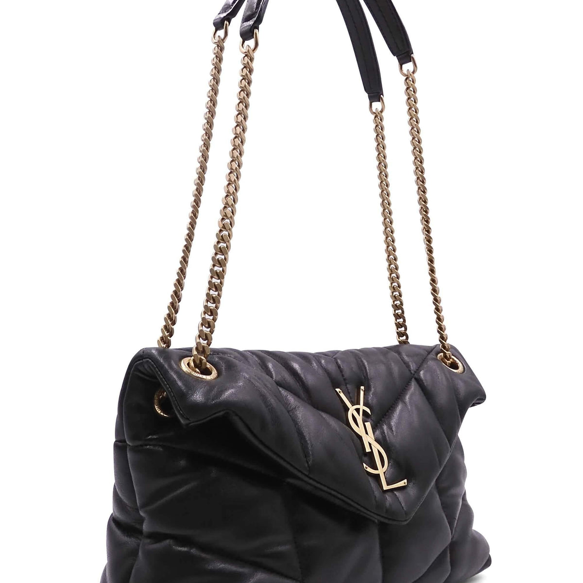 Small Loulou Puffer Bag Black