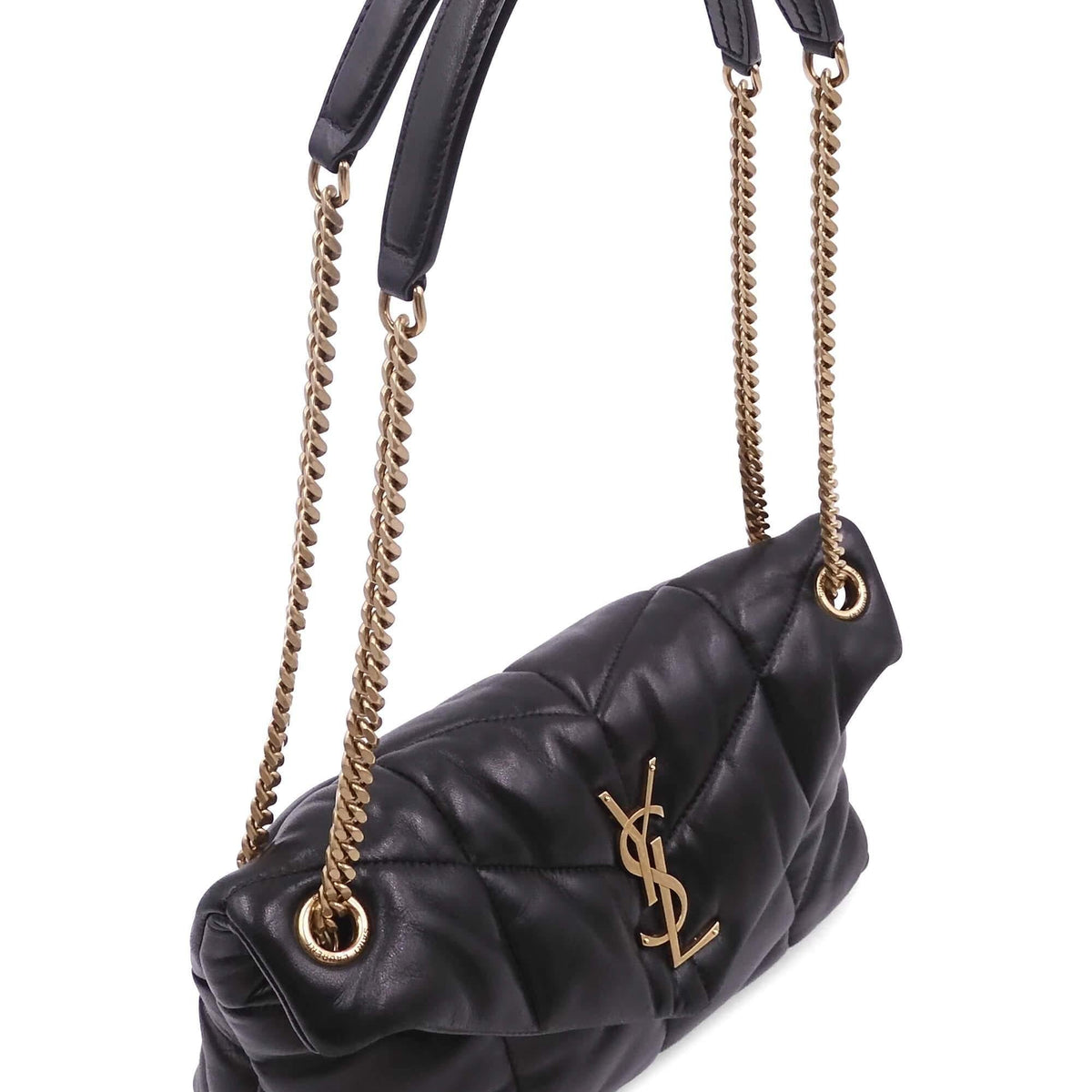Small Loulou Puffer Bag Black