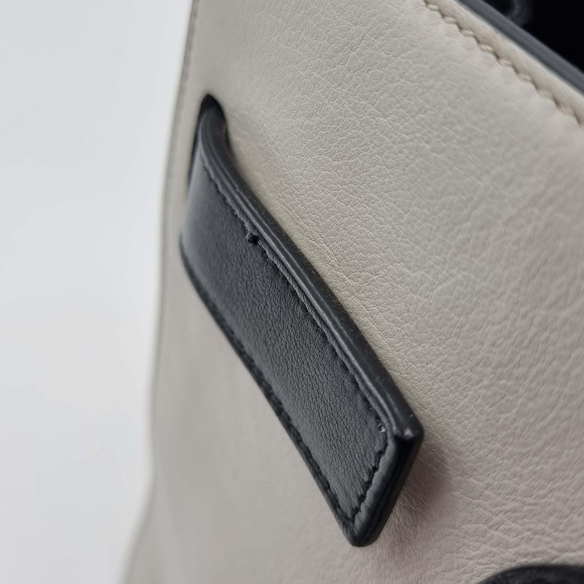 Classic Small Sac De Jour Bicolor White
