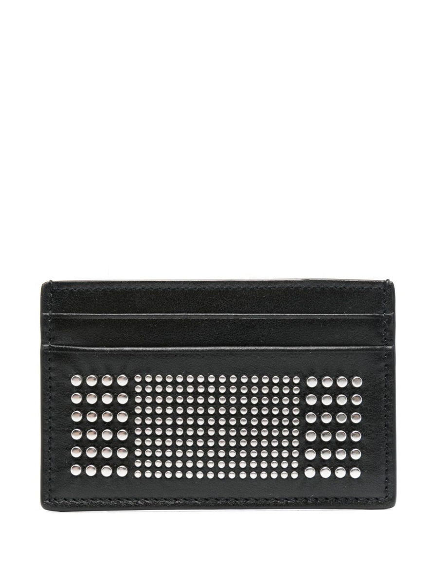 Alexander Mcqueen Men Studded Leather Card Case