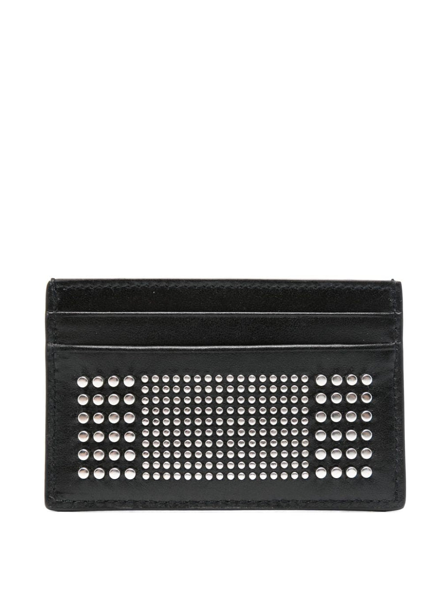 Alexander Mcqueen Men Studded Leather Card Case