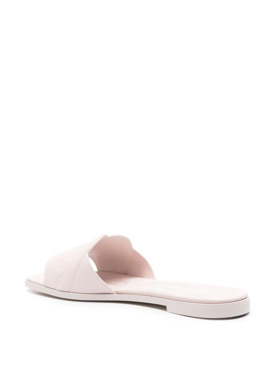 Alexander Mcqueen Women Leather Flat Sandals