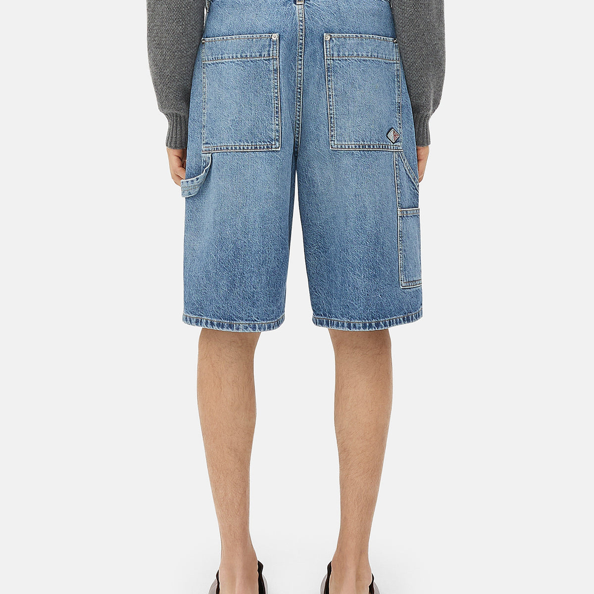 Bottega Veneta Men Bermuda Cargo Denim