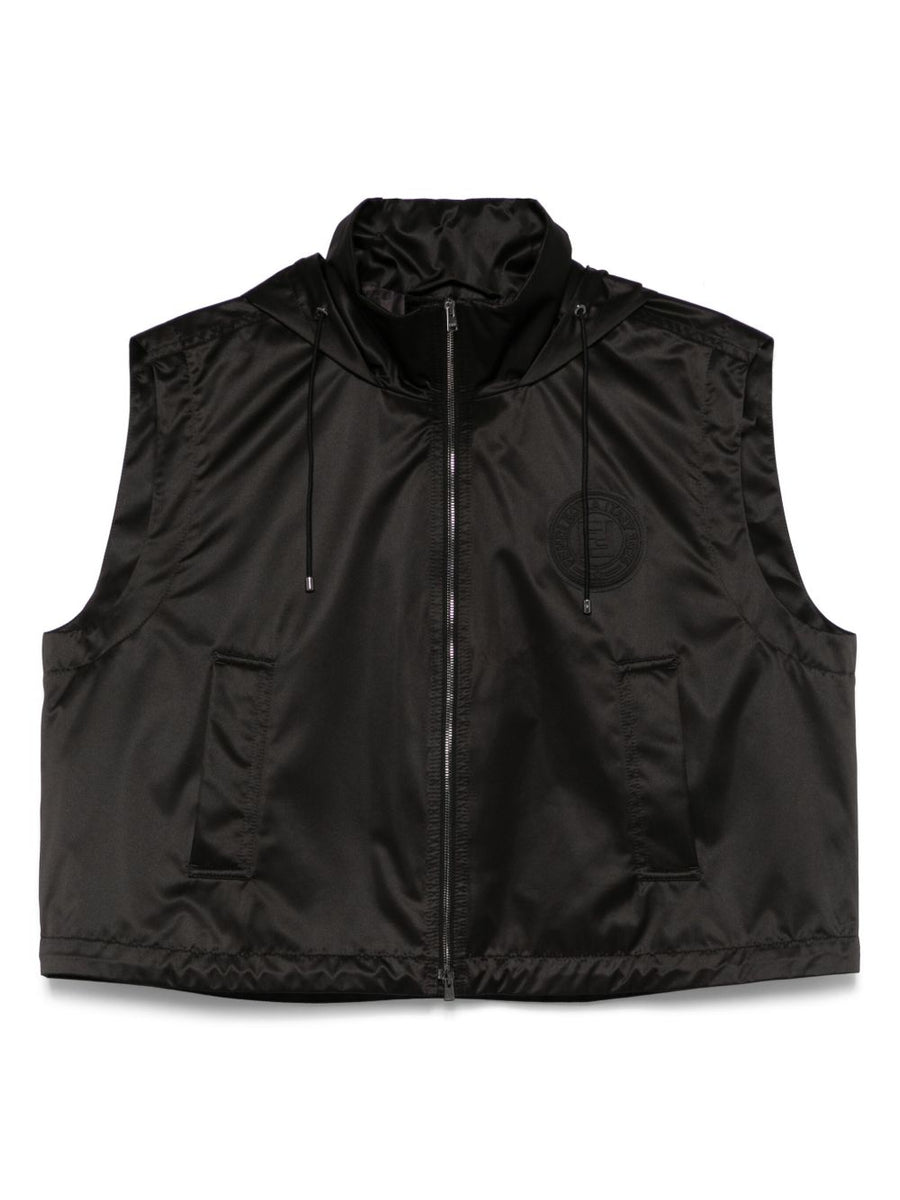 Fendi Women Hooded Zipped Vest