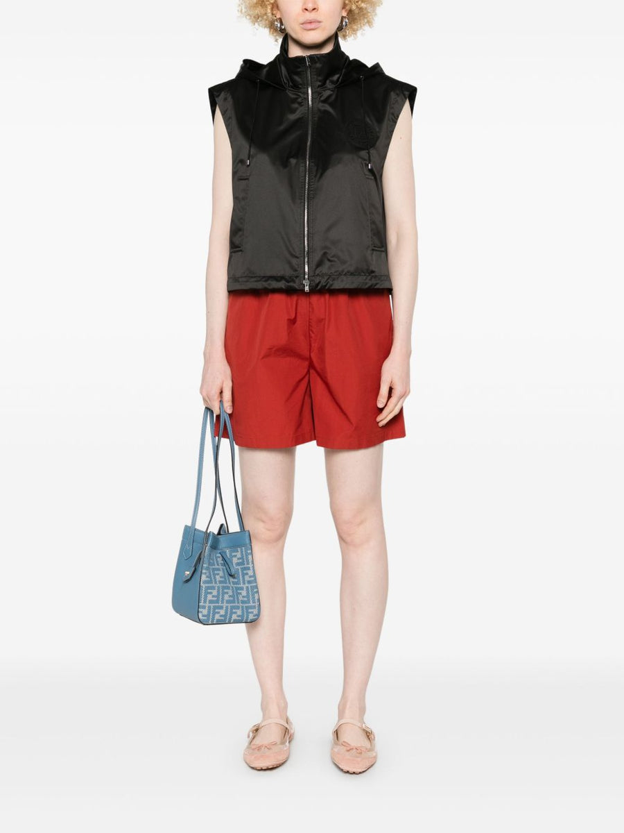 Fendi Women Hooded Zipped Vest