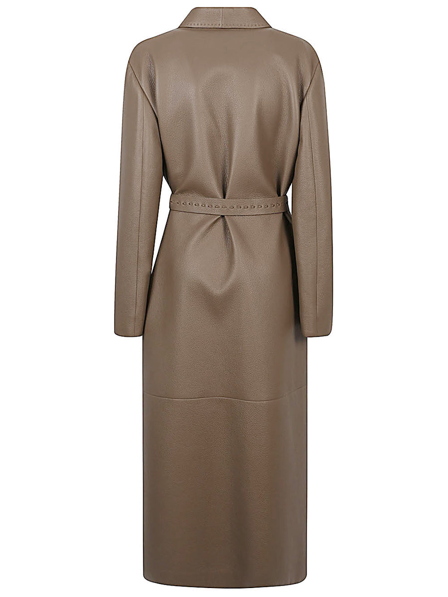 Fendi Women Leather Coat