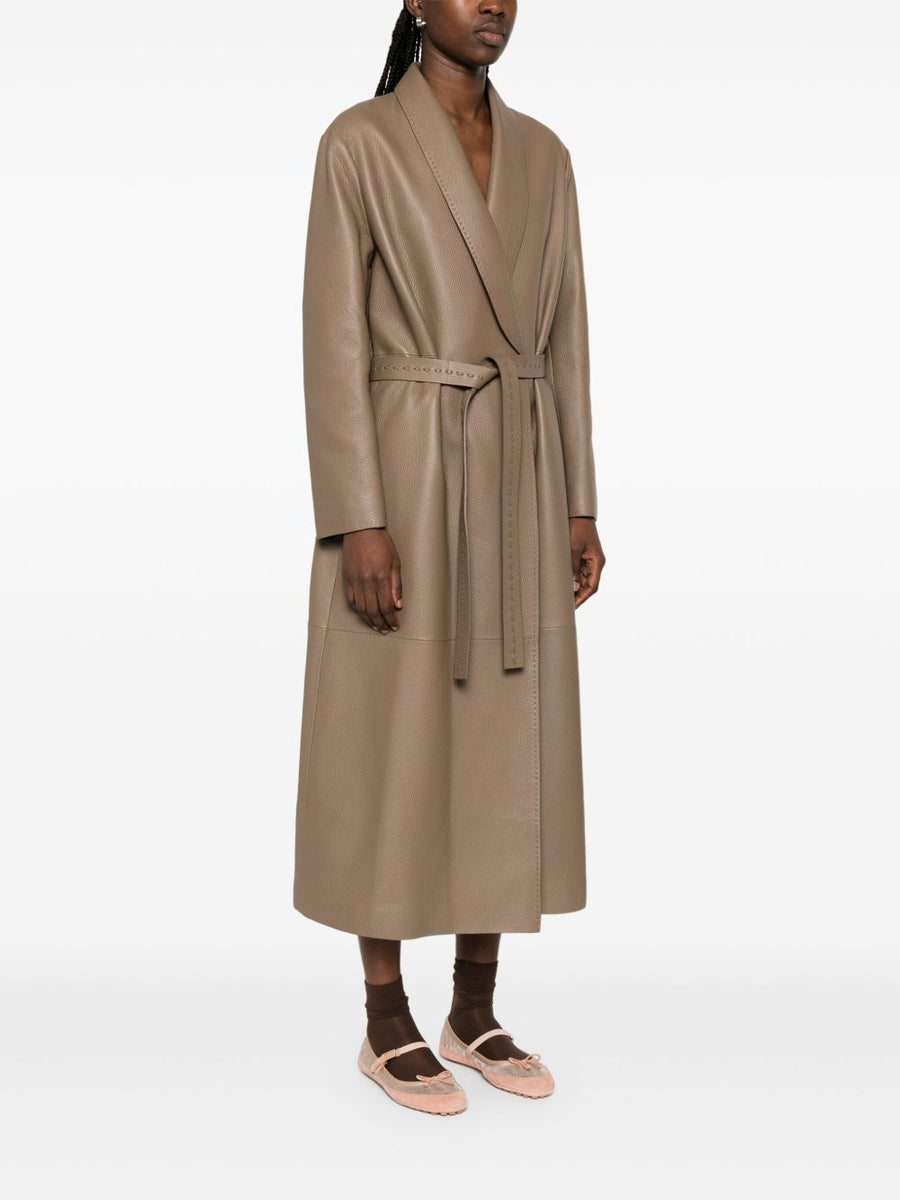 Fendi Women Leather Coat