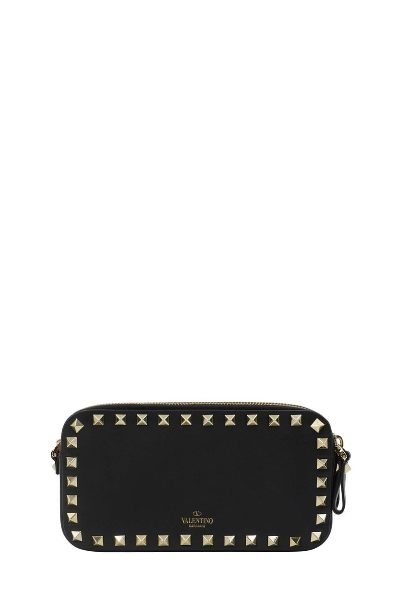 Garavani Rockstud Chain Camera Crossbody Bag Black