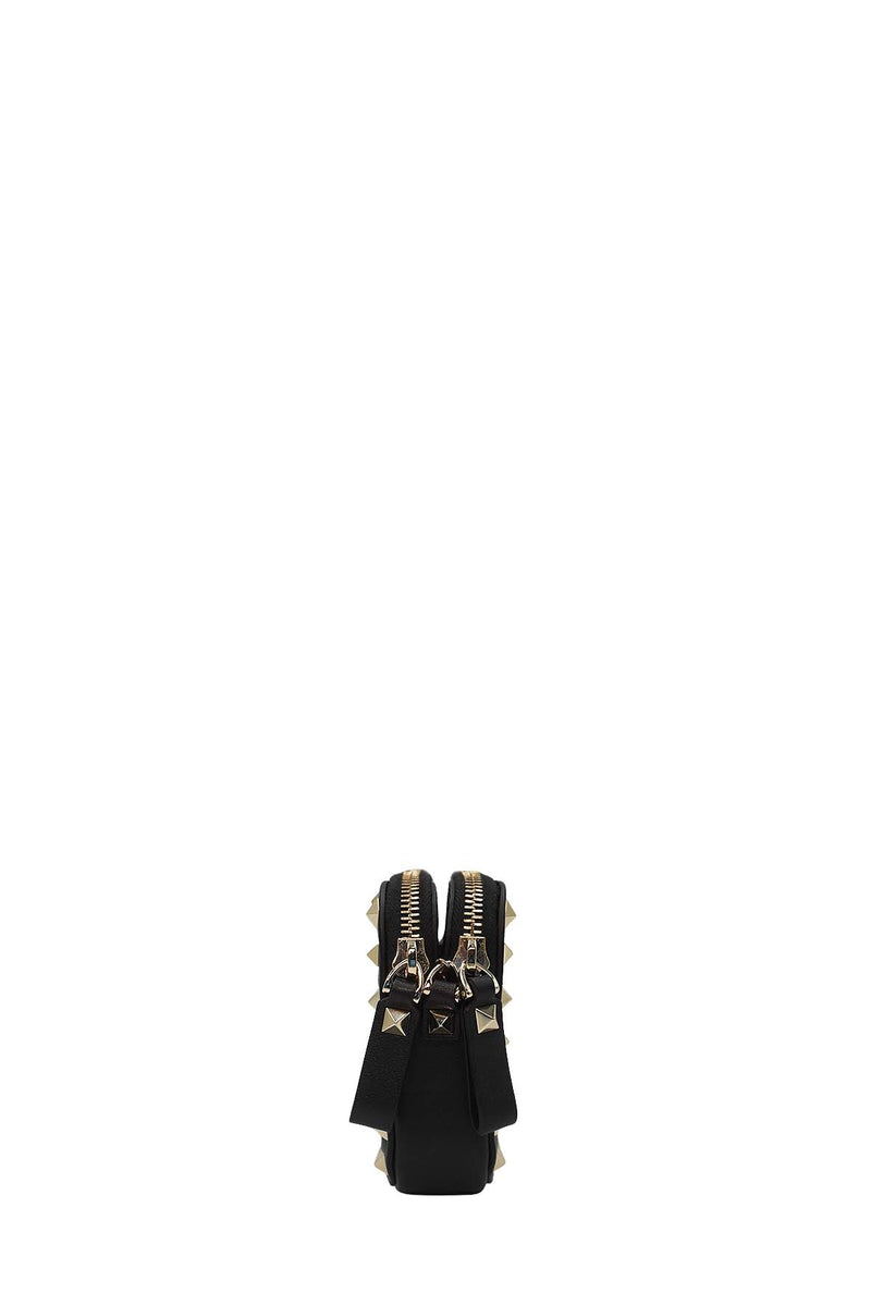 Garavani Rockstud Chain Camera Crossbody Bag Black