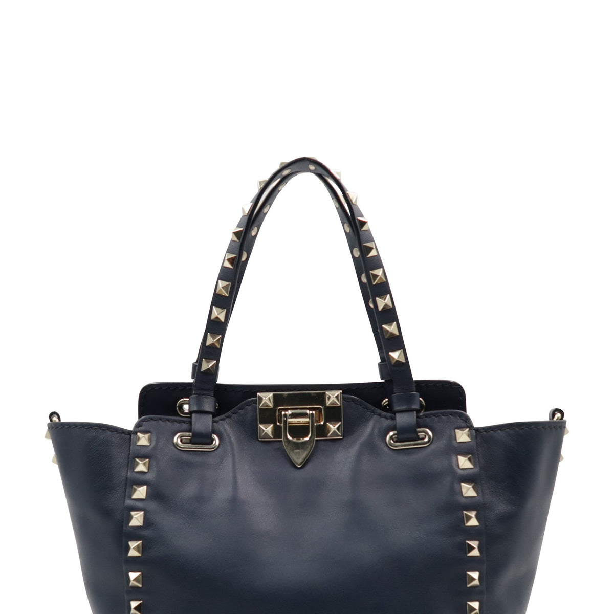 Mini Rockstud Tote Navy