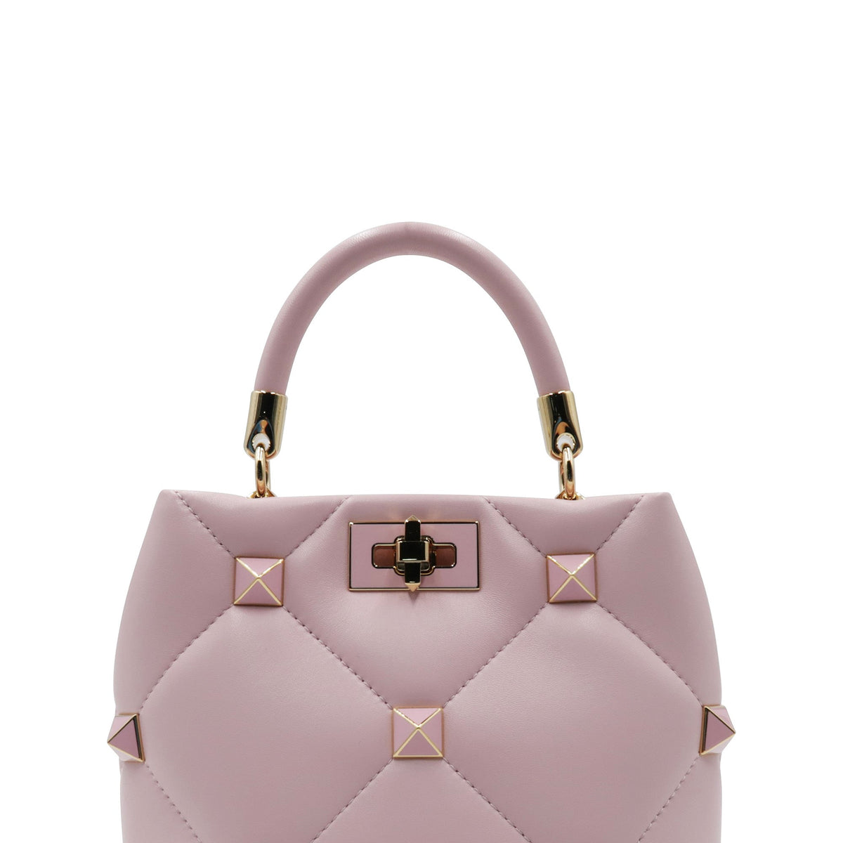 Small Roman Stud the Handle Bag Blush Pink