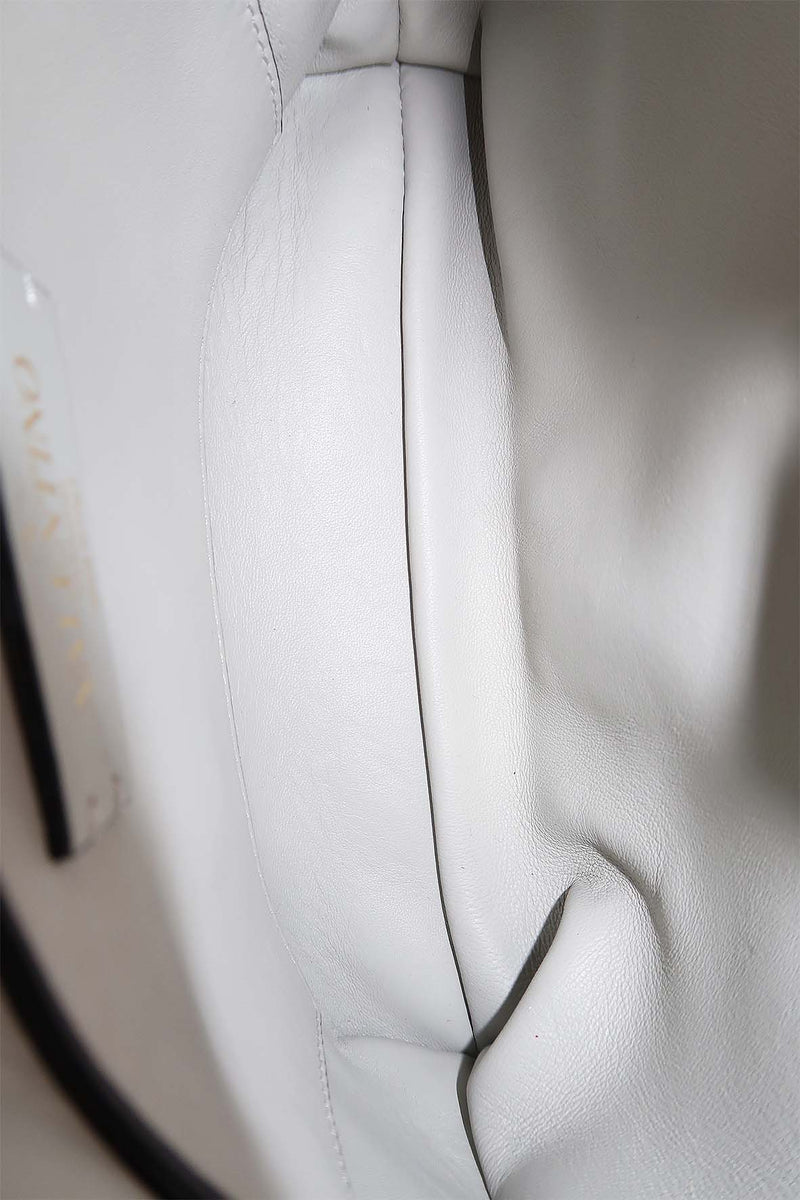 Small Roman Stud the Handle Bag White