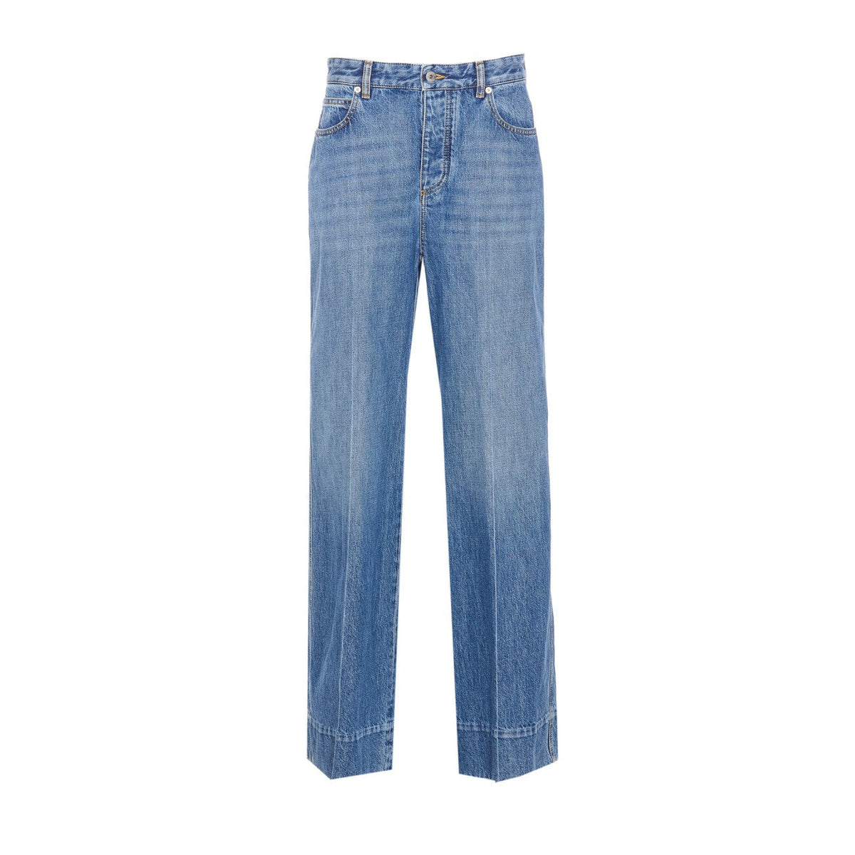 Bottega Veneta Women Vintage Indigo Turned Up Jeans