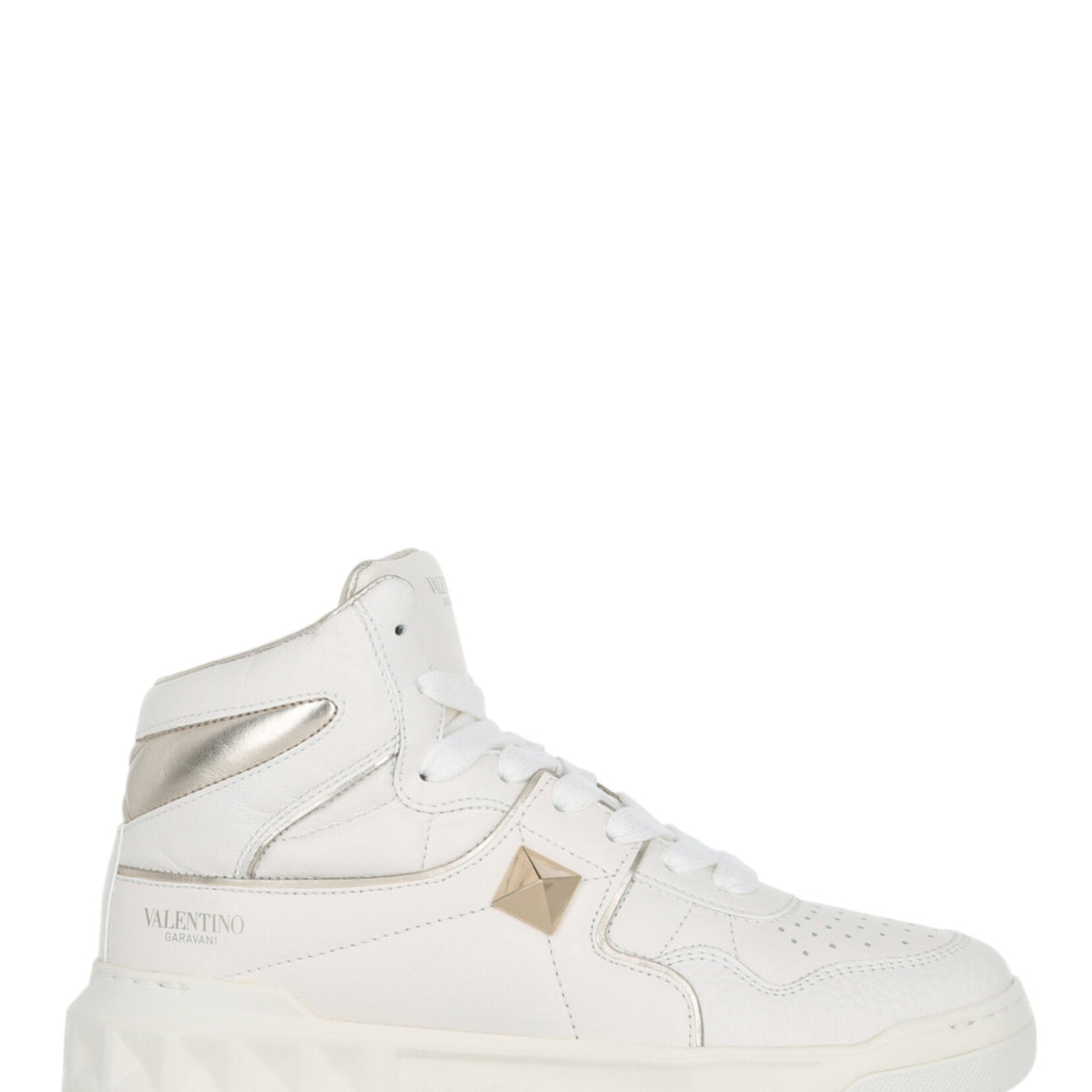 Valentino Womens One Stud High-Top Sneaker
