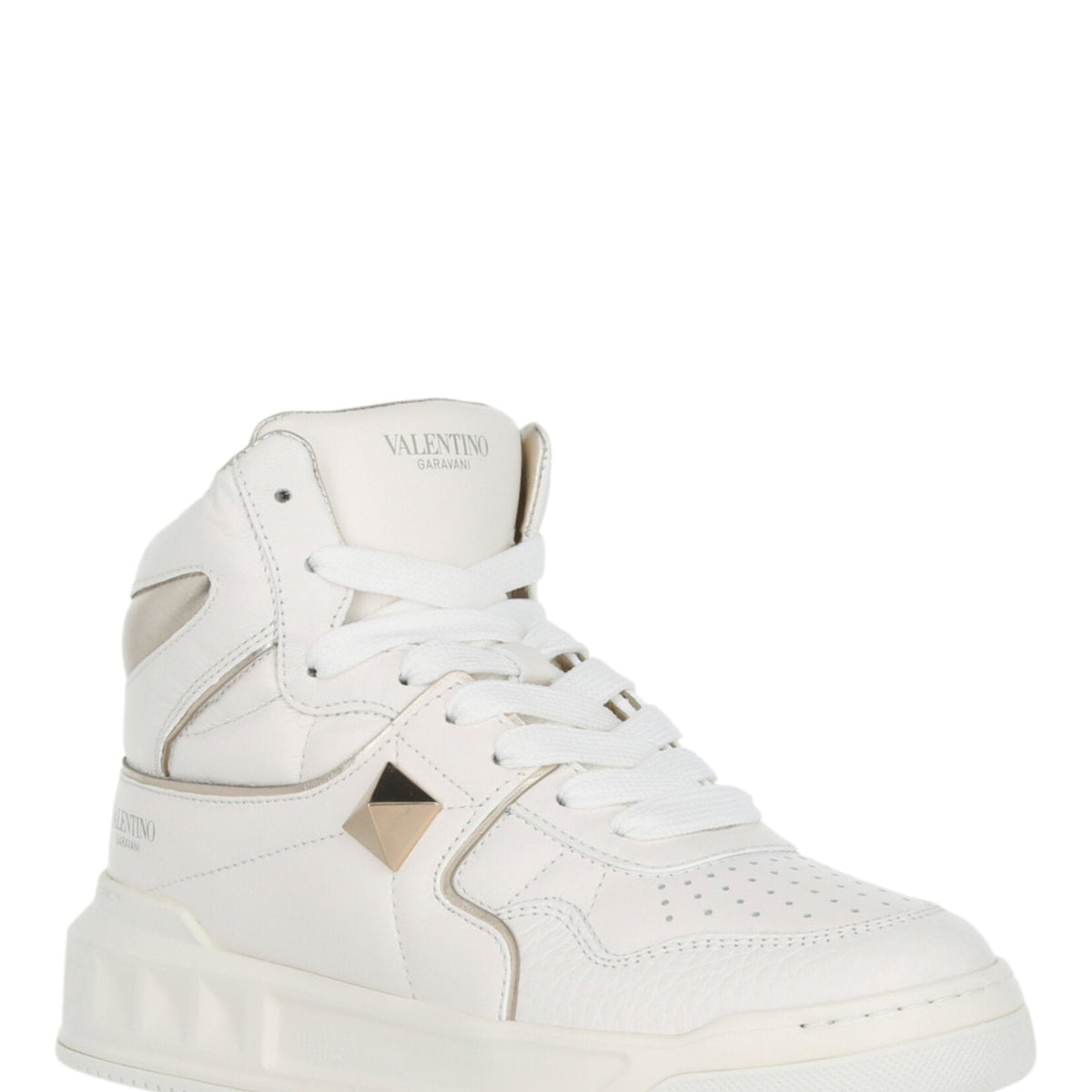 Valentino Womens One Stud High-Top Sneaker