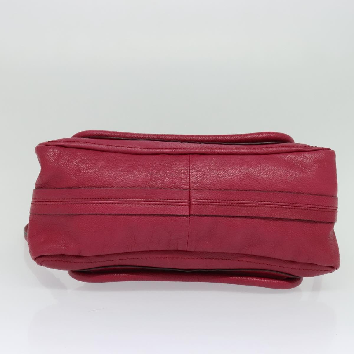 Chloe Paraty Hand Bag Leather 2way Pink Gold yk17155