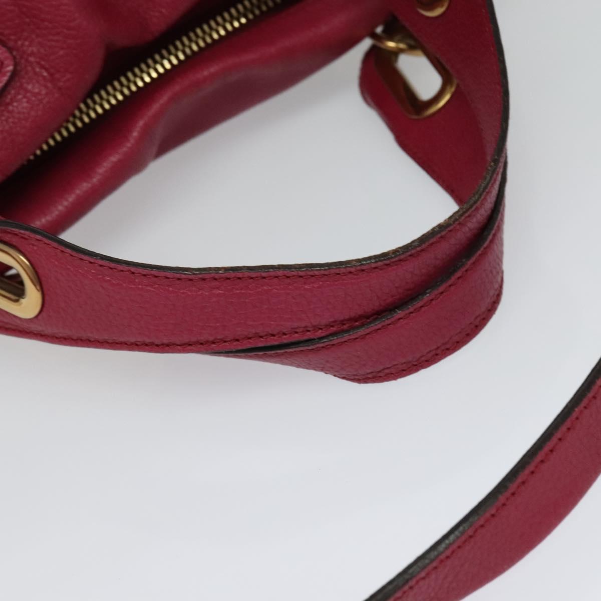 Chloe Paraty Hand Bag Leather 2way Pink Gold yk17155