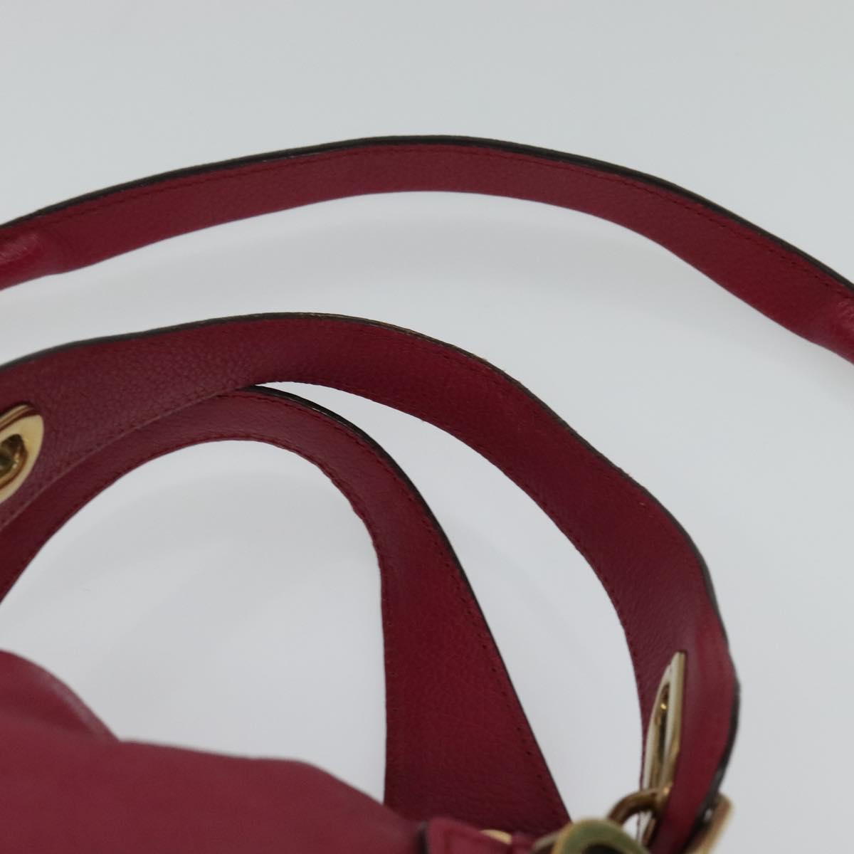 Chloe Paraty Hand Bag Leather 2way Pink Gold yk17155
