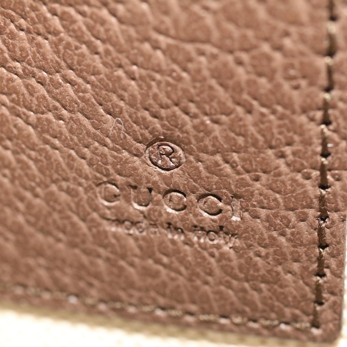 GUCCI Gg Canvas Web Sherry Line Clutch Bag Beige Red Green 597619 Auth Yk8242
