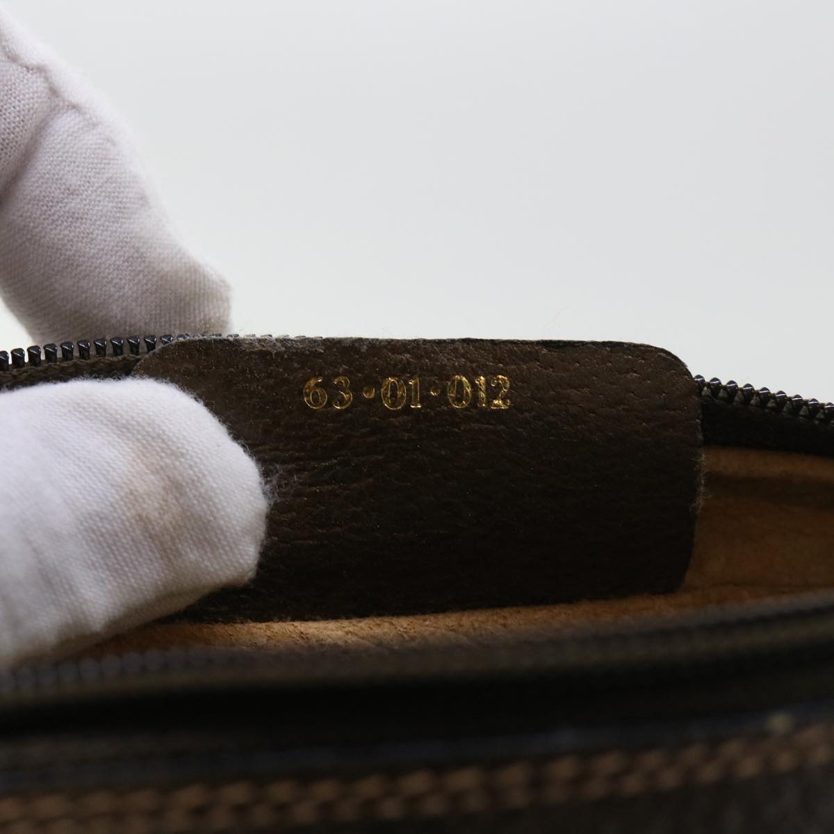 GUCCI Gg Canvas Web Sherry Line Clutch Bag Beige Red 63 01 012 Auth Yk8363b